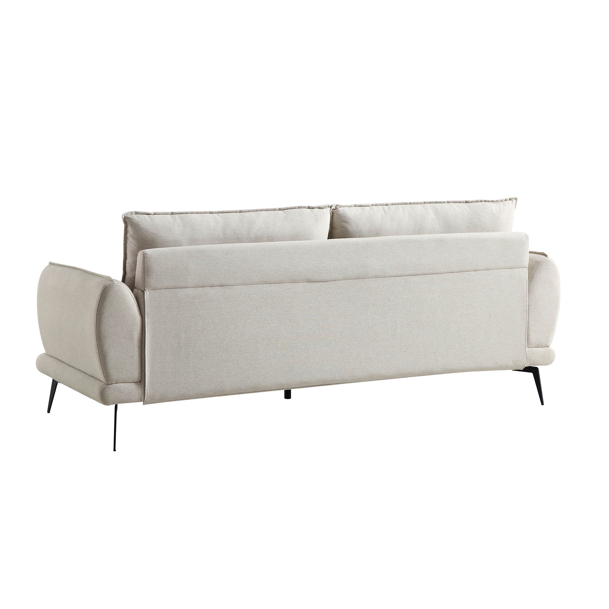 Obriel Oatmeal Fabric Sofa, 3-Seater