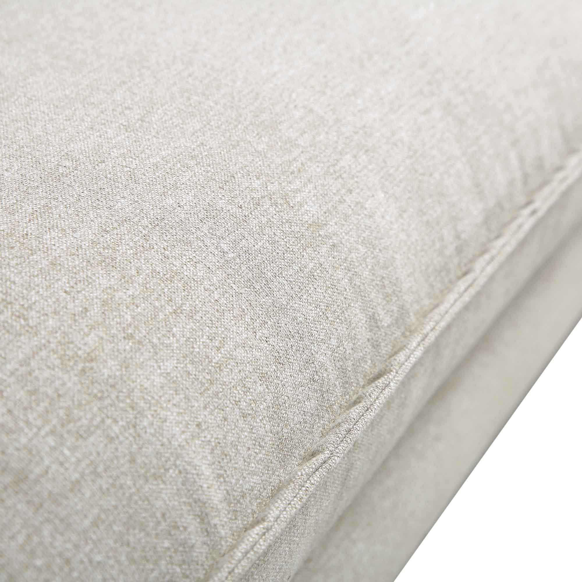 Obriel Oatmeal Fabric Sofa, 3-Seater