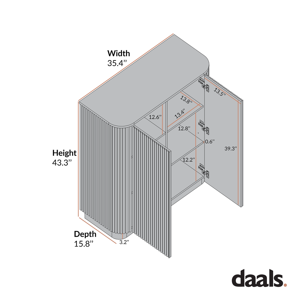 Maru Tall Cabinet, Oak